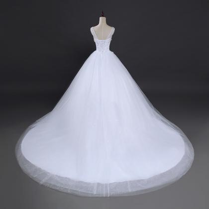 Real Photo Ball Gown Lace Applique Beaded Full..