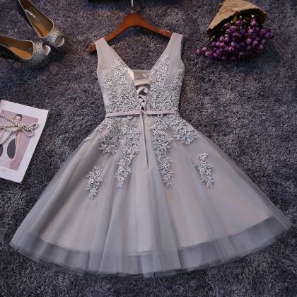 Sexy Lace Short Skirt Prom Dress , ..