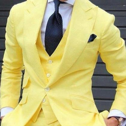 Man's Slim Fit Wedding Suits For..