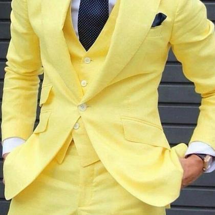 Man's Slim Fit Wedding Suits For..