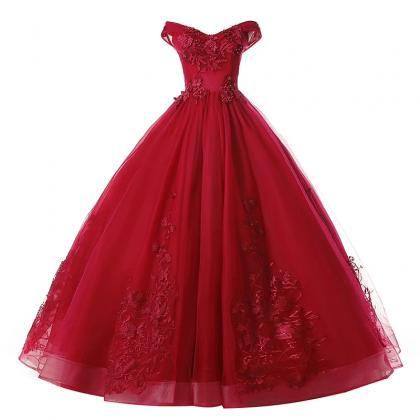 Dark Red Quinceanera Dresses Party Dress Off The..