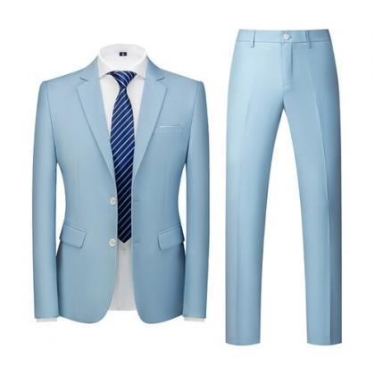 Fashion Men's Business Casual Solid..