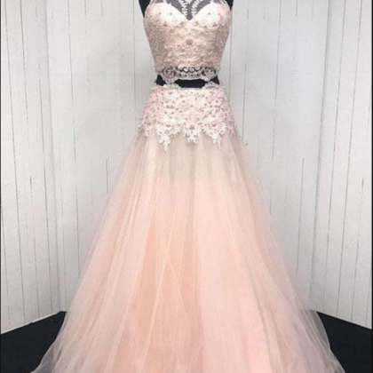 Long Prom Dresses Sexy Evening Dresses Pink Party..