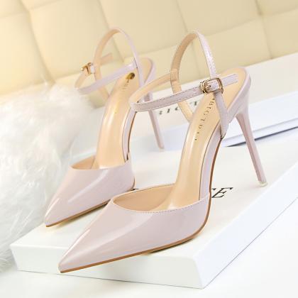 Simple Stiletto High-heeled Shallow Open Pointed..