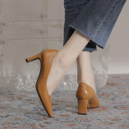 Women High Heel Fashion Sandals Summer Pointed Toe..