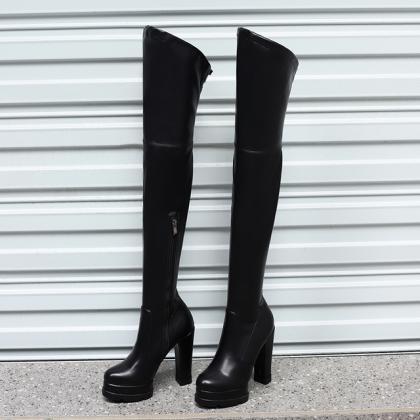 Women Boots High Quality Comfort Platform Super..