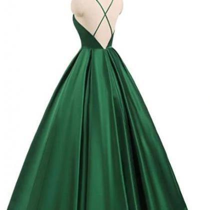 Lovely Maroon V-neckline Long Party Dress, Pretty Prom Dress, Charming Gown