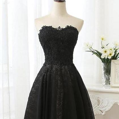 Custom Sweetheart Lace And Beaded Homecoming Dress..