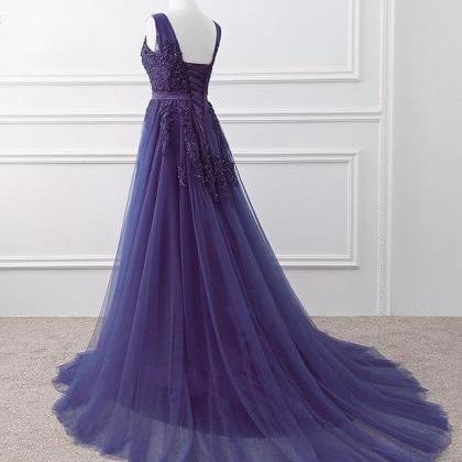 Lovely Purple Handmade Evening Dress Tulle..
