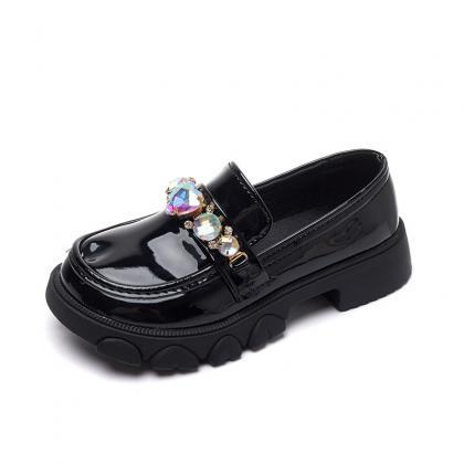 Autumn Kids Leather Shoes Girls Crystal Wedding..