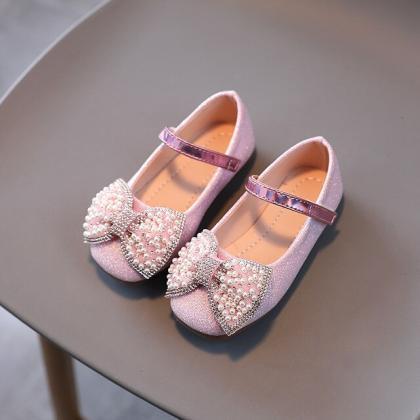 Girls Butterfly Leather Shoes Fashion Spring Girls..