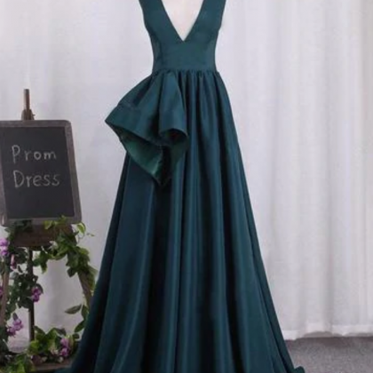 Green Prom Dress Formal Dress Evening Party Dress..