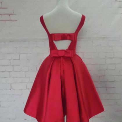 Red Backless Homecoming Dress Birthday Prom..