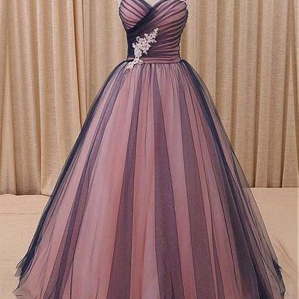 Beautifultulle V-neck Ball Gown Evening Dress With..