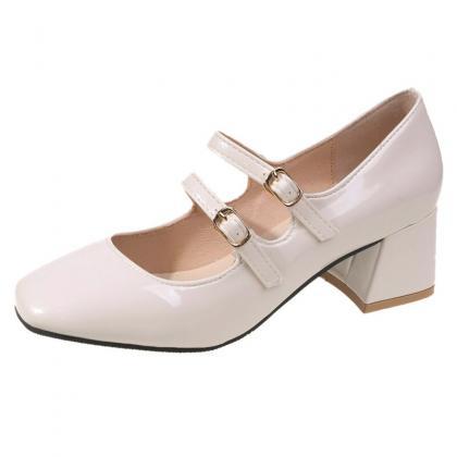 Lolita Mary Janes Women High Heels Shoes Trend..