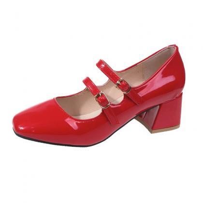 Lolita Mary Janes Women High Heels Shoes Trend..