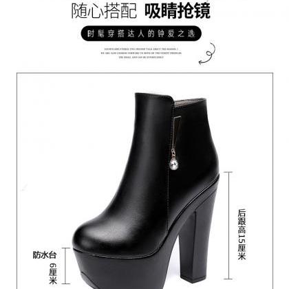 Autumn And Winter Hate Sky High Catwalk Shoes..