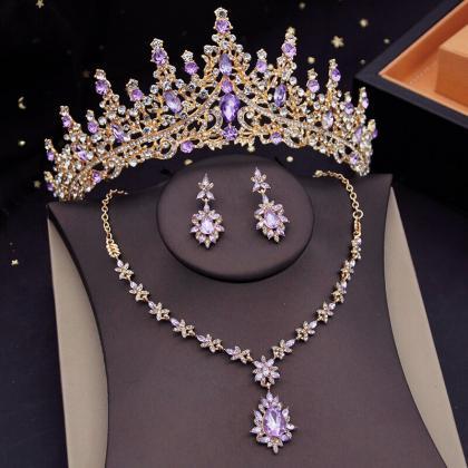Gorgeous Bridal Jewelry Sets For Women Tiaras..