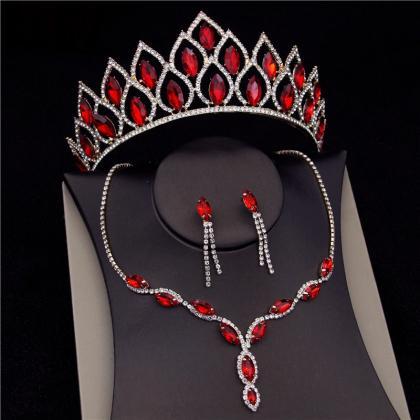 Bridal Jewelry Sets For Women Fashion Tiaras..
