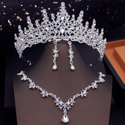 Bridal Jewelry Sets For Women Choker Necklace Sets..