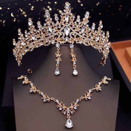 Bridal Jewelry Sets For Women Choker Necklace Sets..