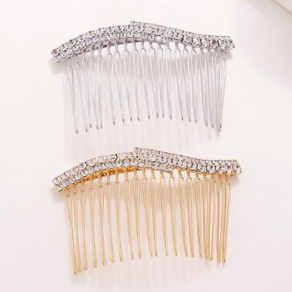 Rhinestone Hair Comb Clip Hairpins Jewelry Metal..