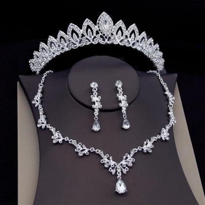 Costume Tiaras Bride Sets Bridal Jewelry Sets Gold..