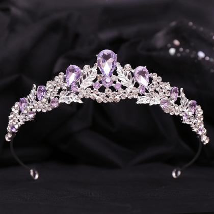 Forest Bride Crown Princess Rhinestone Crystal..