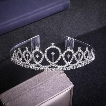 Royal Queen Bridal Crown Headdress Party Prom..