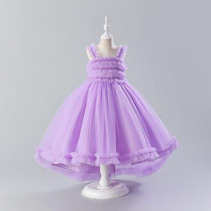 Purple Flower Girl Dress Children's..