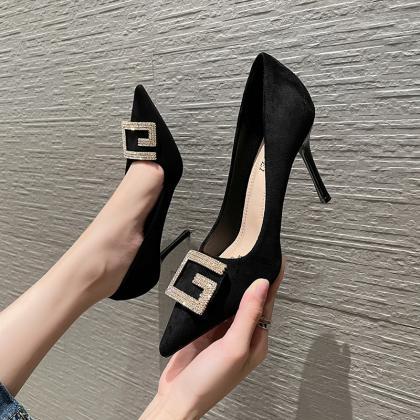 Style Pointed Toe Shallow Slip-on Sexy..