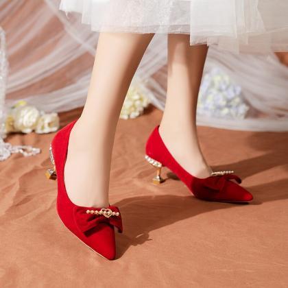 Bride Shoes Not Tired Feet Chinese Style Wedding..