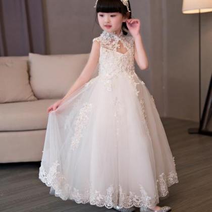 Lace Flower Girl Dresses For Wedding Beaded Baby..