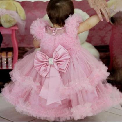 Princess Kids Dresses Real Image Flower Girl..