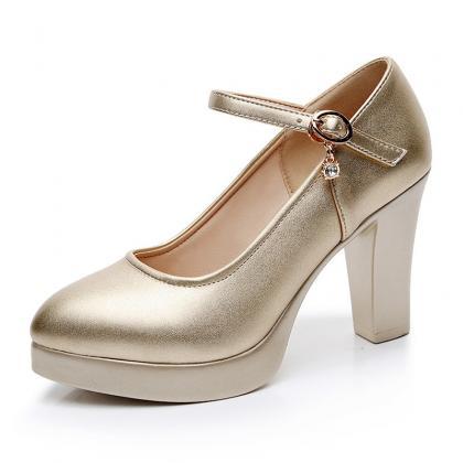 Gold High Heels Wedding Shoes Women's..