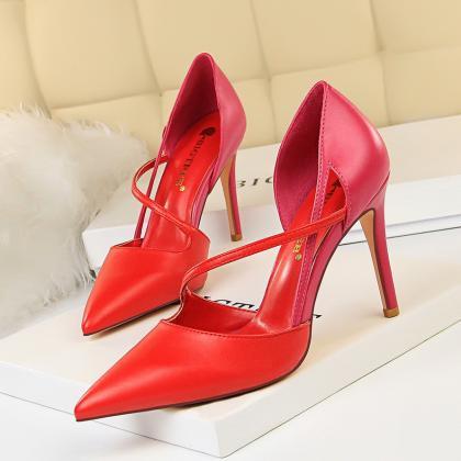 Women's High-heeled Shoes With..