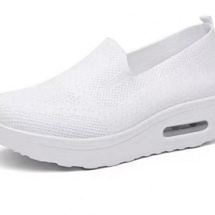Slip-on Thick-soled Air-cushion Shoes, Fashionable..