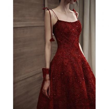 Red Short Prom Dress Evening Dress Formal Dress..