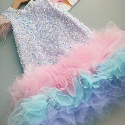 Sequined Dress, Girl's Catwalk Dress,..