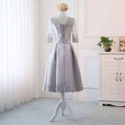 Half Sleeve Prom Evening Dress Formal Skirt Sa2136