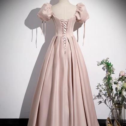 Pink Full Length Prom Dress Evening Formal Dress..