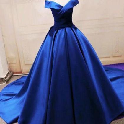 Royal Blue Party Dress Prom Dress Formal Long..