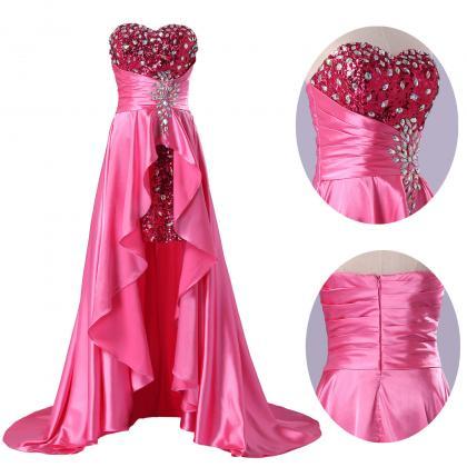 Fashion Taffeta Full Length Prom Dresses Evening..