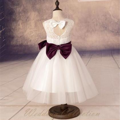 flower girl burgundy sash