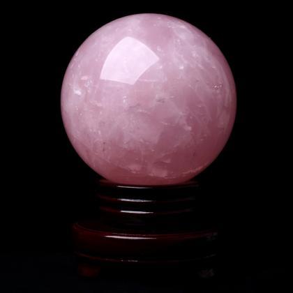 100mm Natural Pink Rose Quartz Magic Crystal..
