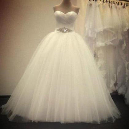 2016 Bridal White/ivory Wedding Dress Bridal Gown..