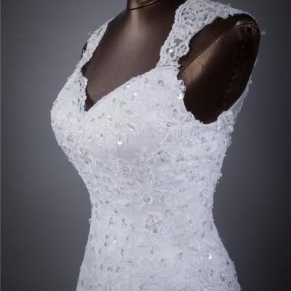 Women Fashion White/ivory Mermaid Cap Shoulder..