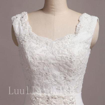 Women Fashion White/ivory Lace A Line Wedding..