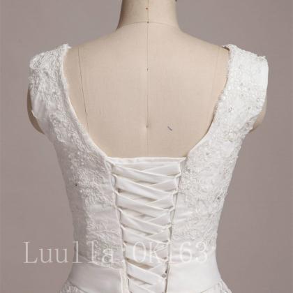 Women Fashion White/ivory Lace A Line Wedding..