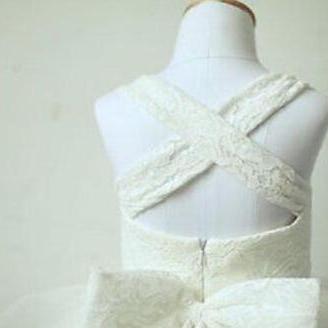 Latest Flower Girl Dresses With Bow Sweet Princess..